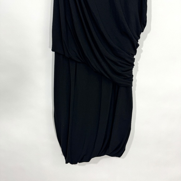 Heather by Bordeaux Women’s Size P / Small Black Fitted Ruched Jersey Tank Dress - Picture 3 of 8